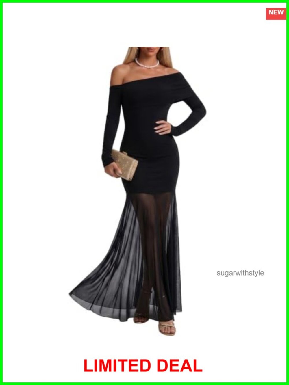Double Lined Modal Mesh Maxi Bodycon Dress Formal Wedding Guest Cocktail Party